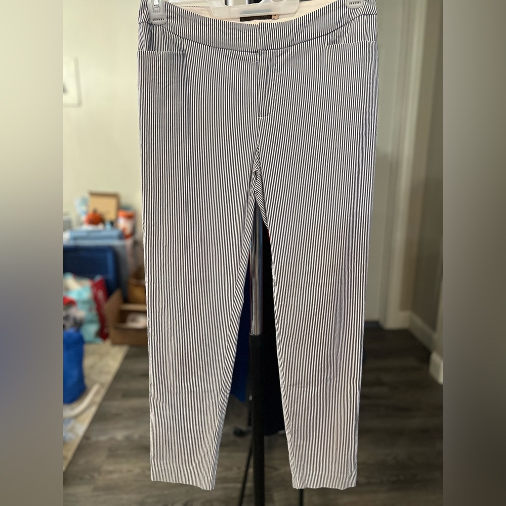 Striped Crop Dress Pant